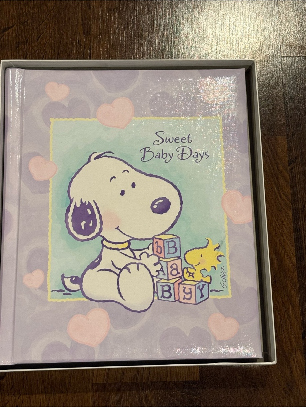Vintage Hallmark "My Little Snoopy" baby photo album